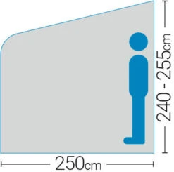 Westfield Vega 330 Performance Air Porch Awning (240 - 255cm) -Outdoor Camping Store vega 6 midsize