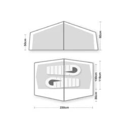 Wild Country Zephyros Compact 2 Tent (2022) -Outdoor Camping Store zephyros compact 2 ss21 floorplan 1500px 72dpi